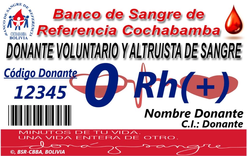 Carnet de Donante Voluntario